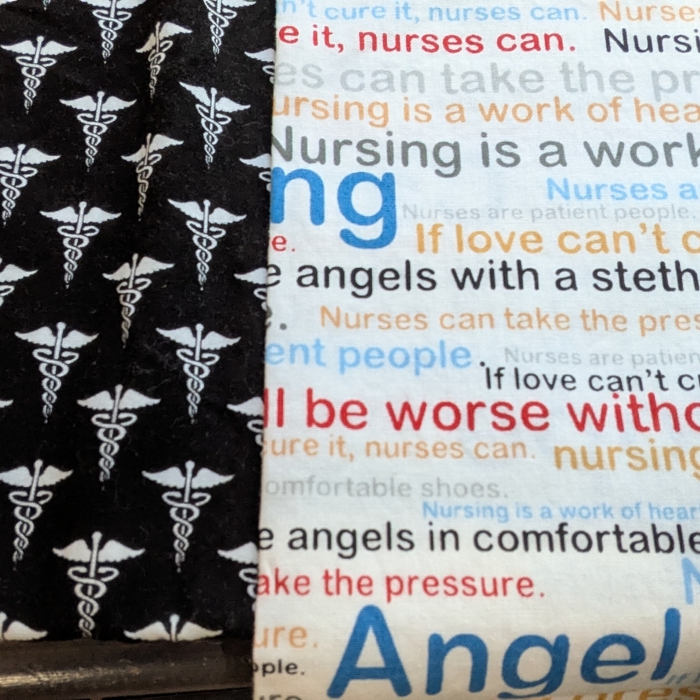 Nurse & Medical Themed Fabric Remnants - New Unused